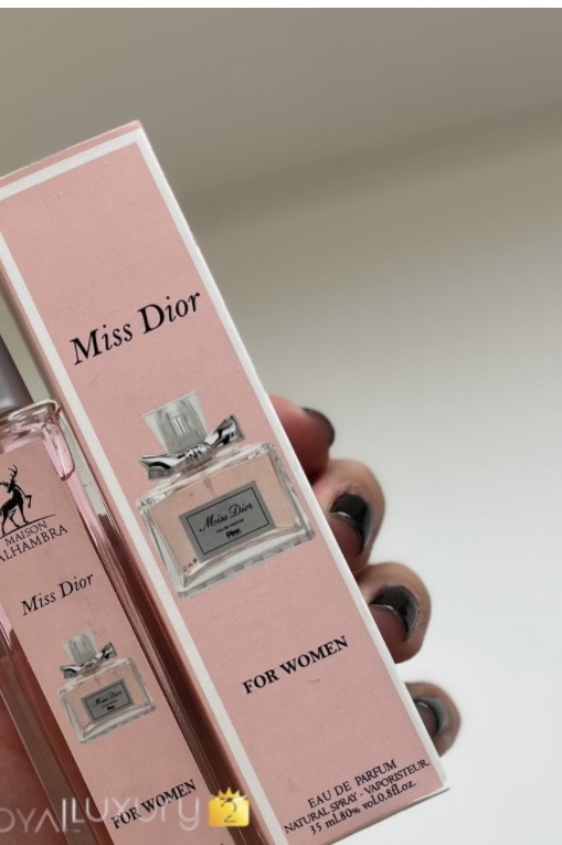 ‎عطر جیبی ۳۵ میل رایحه میس دیور (Miss Dior) | الحمرا