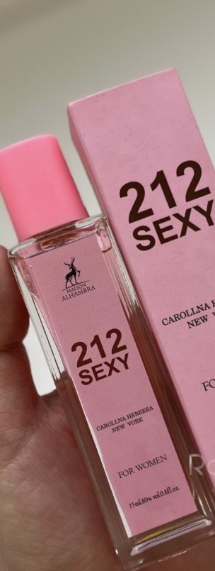 عطر جیبی ۳۵ میل رایحه ۲۱۲ سکسی زنانه (212 Sexy Women) | الحمرا